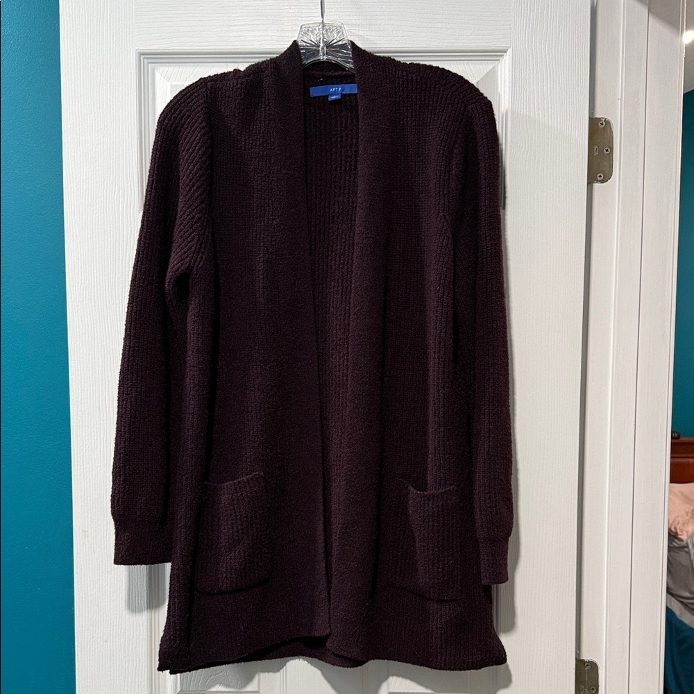 Apt. 9 Women's Cardigan Sweater - Deep Purple